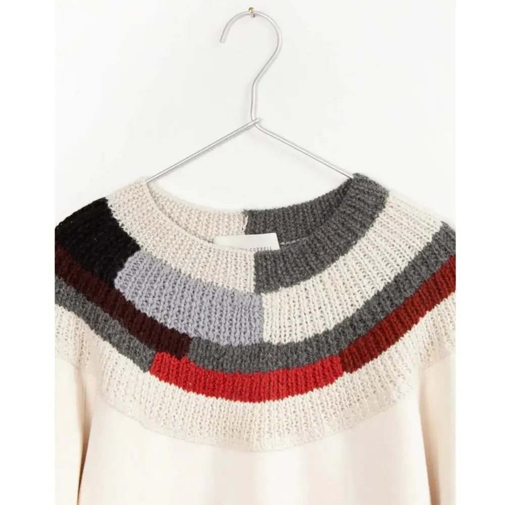Mosaic Knit Sweater by Correll‎ Correll Size Medium